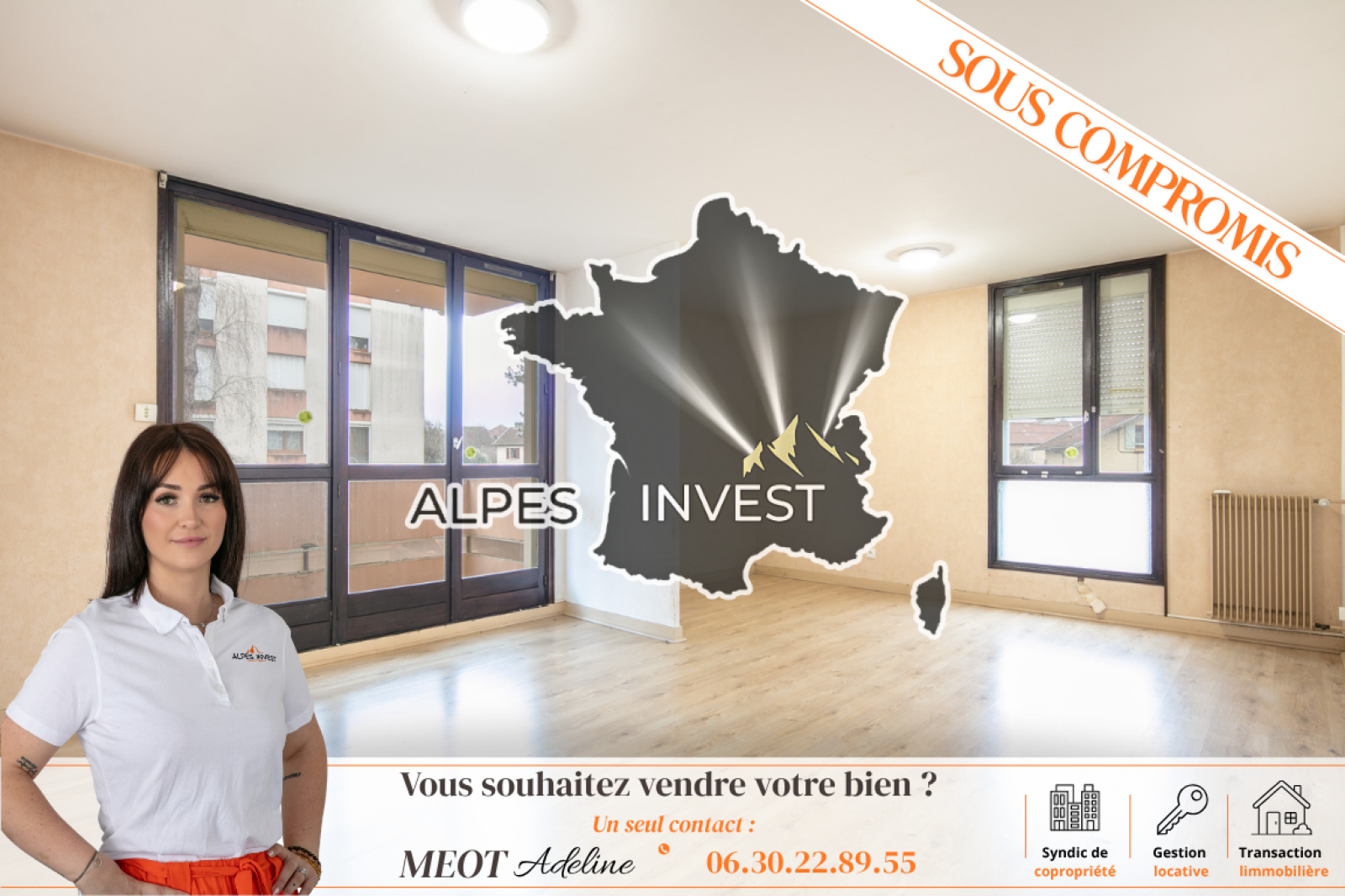 Appartement 5 pièces 95 m² · à Pontcharra · 94,5 m² · 159 000 €
